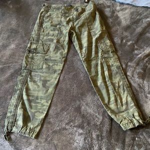 Camo cargo pants. With ALL real pockets.